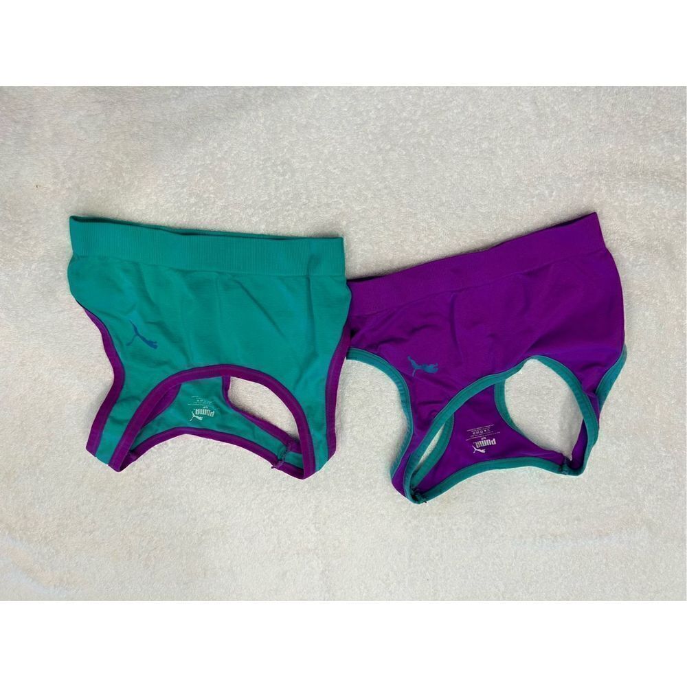2 Puma Small sports bra size Small purple teal